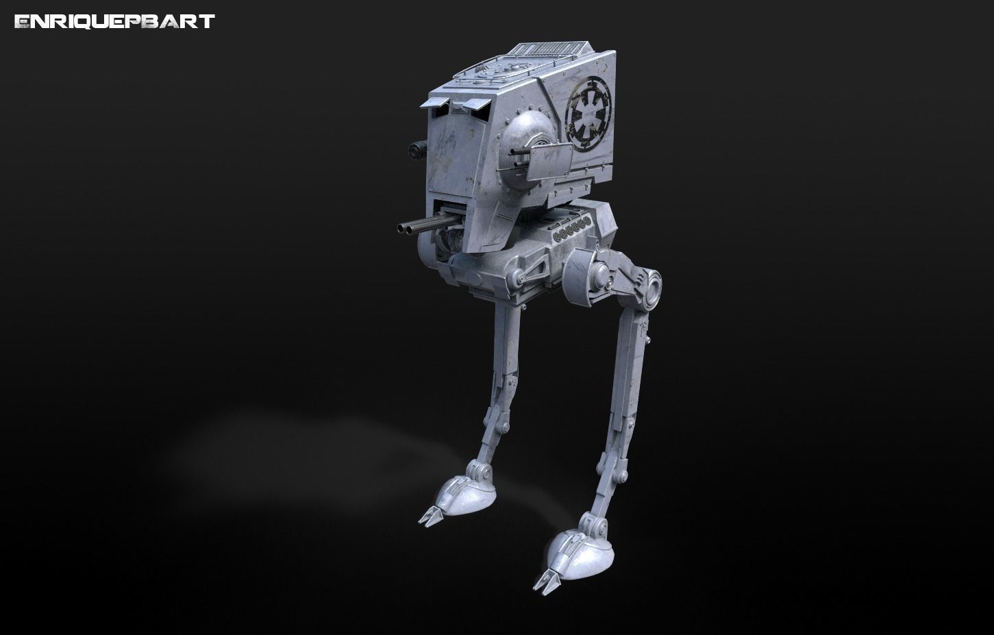 Star Wars AT-ST vehicle 3D model_2