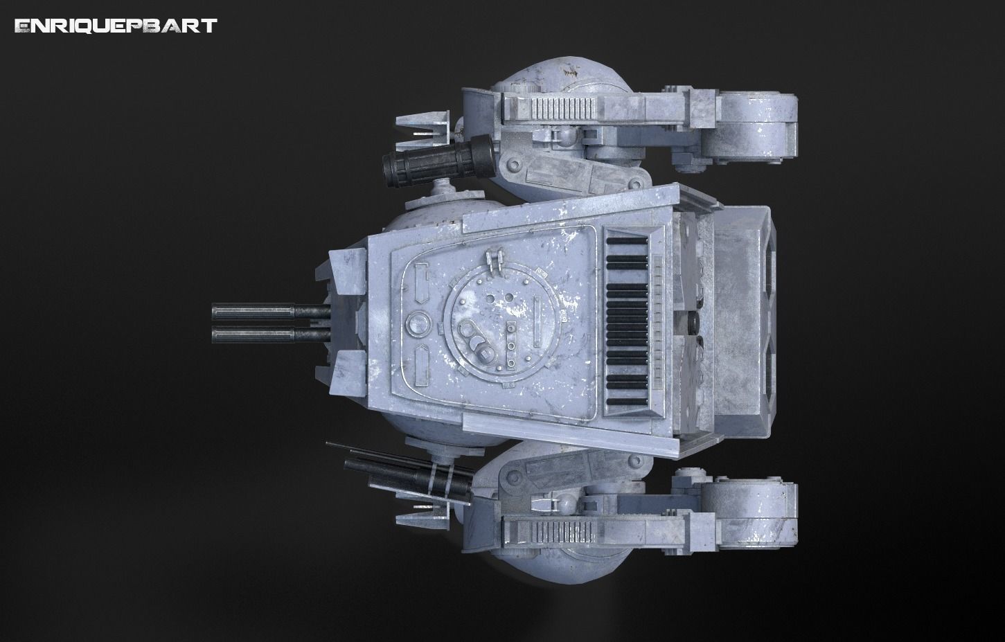 Star Wars AT-ST vehicle 3D model_9