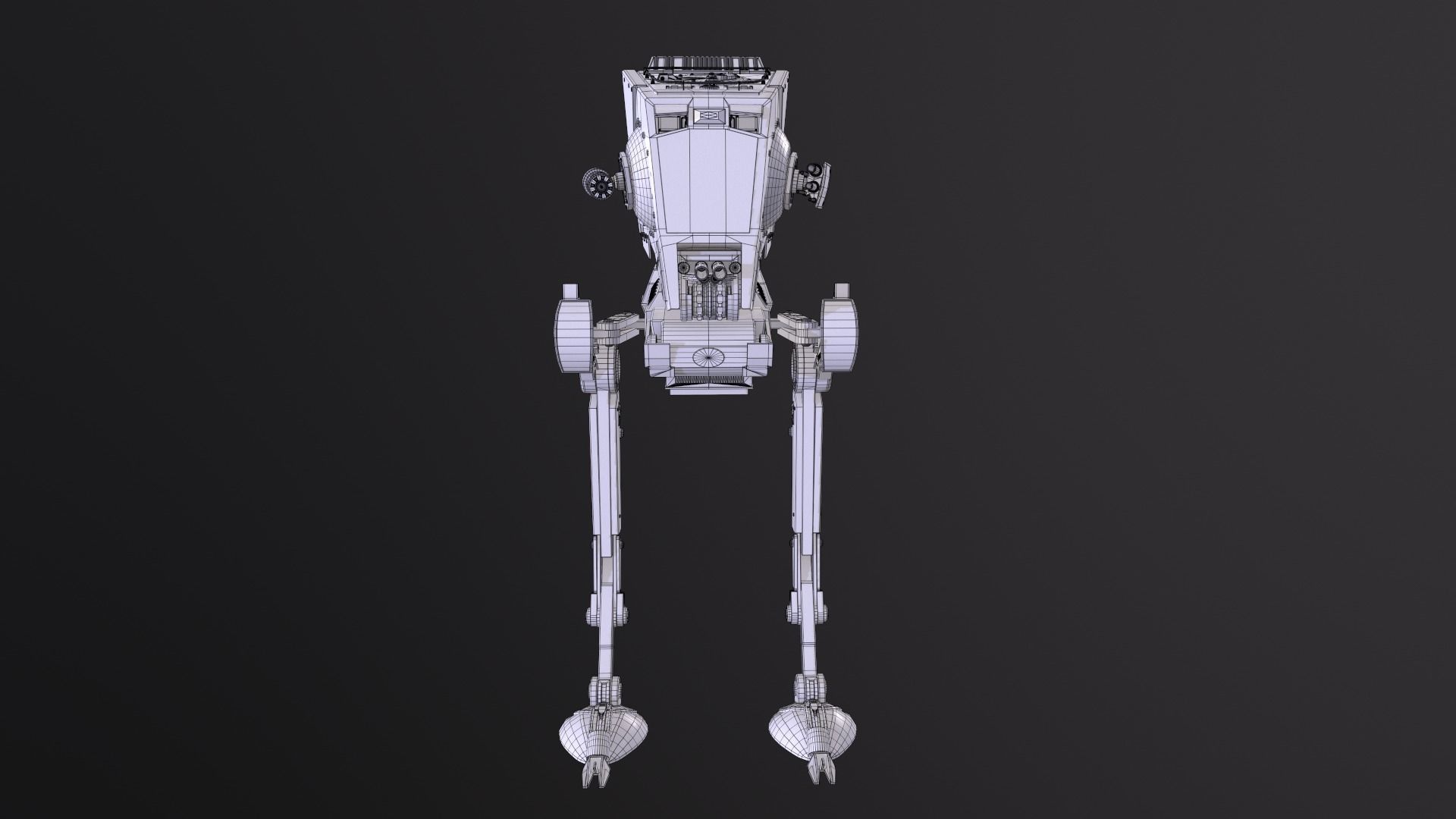 Star Wars AT-ST vehicle 3D model_10