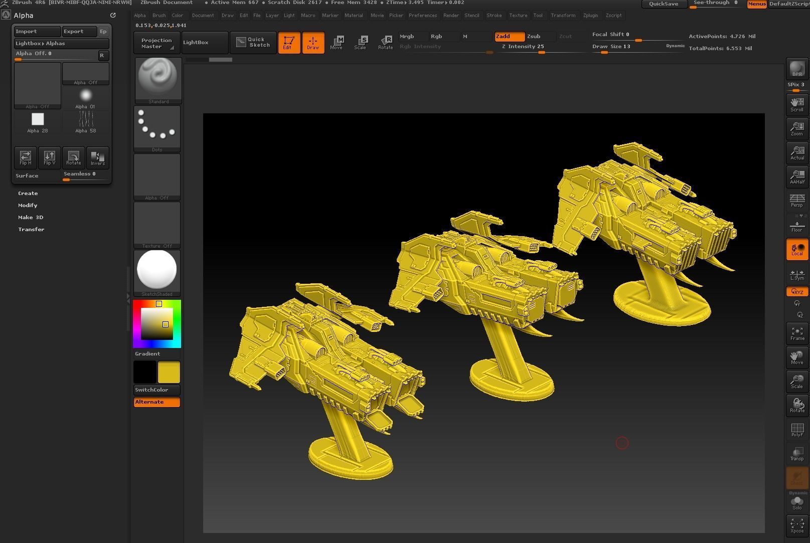 DEATH FROM THE SKY SET 6 THE ASSAULT Epic - Armageddon 3D print model_4