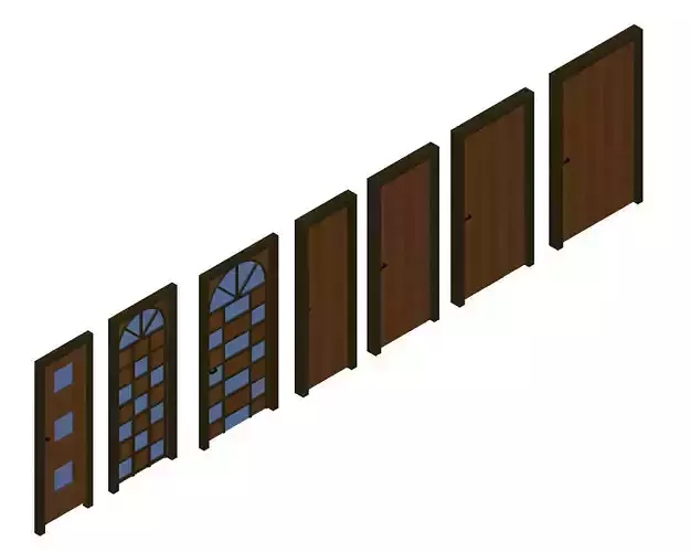 Door Model different wooden doors