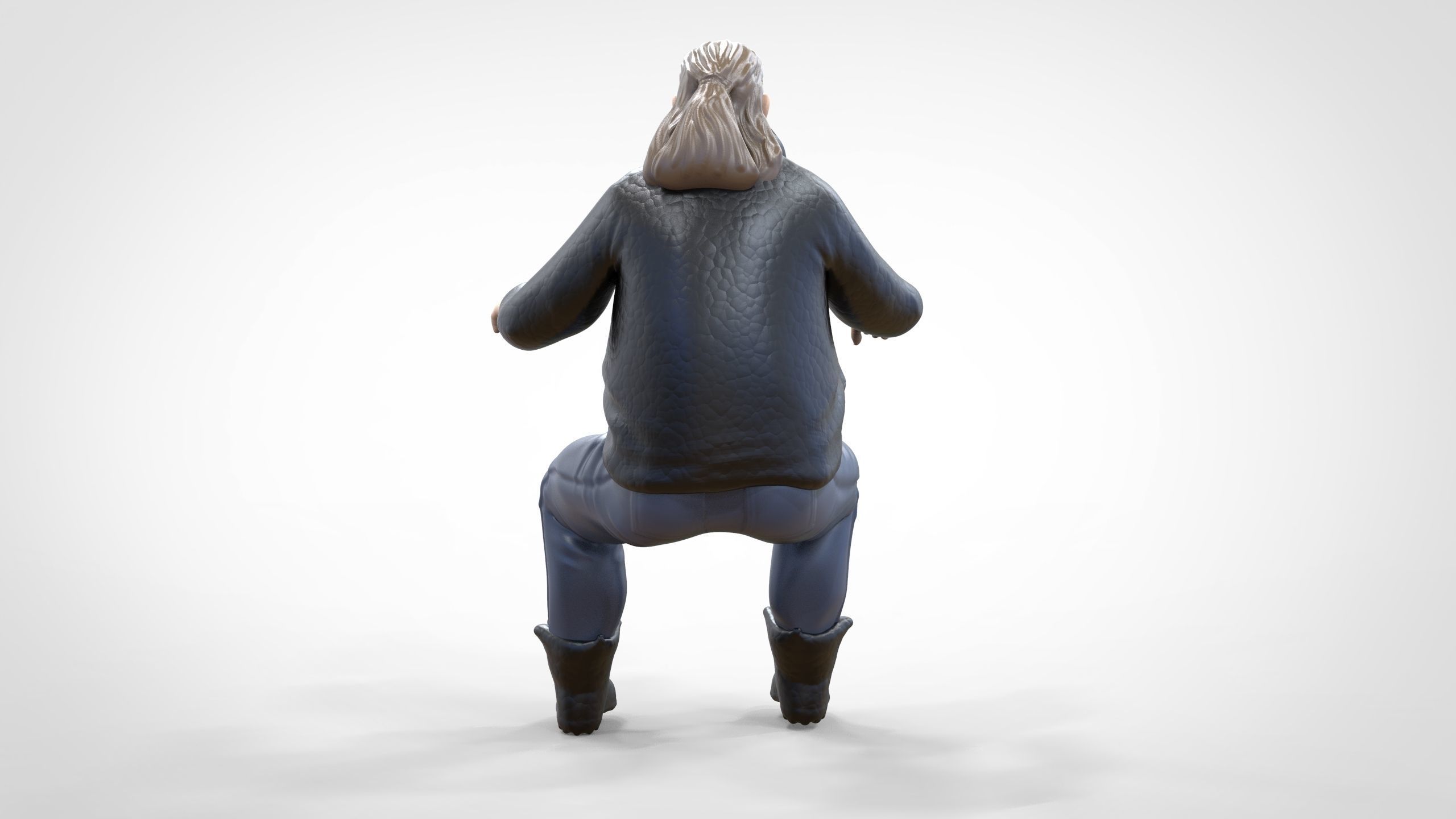 N1 Biker Gang Guy 1 64 Miniature 3D print model_26