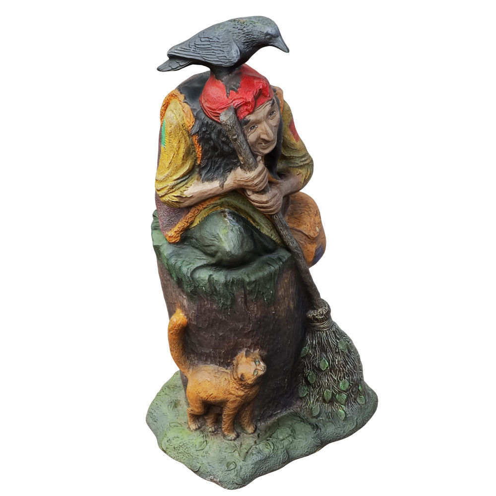Sculpture fairy-tale character Baba Yaga 3D model_3