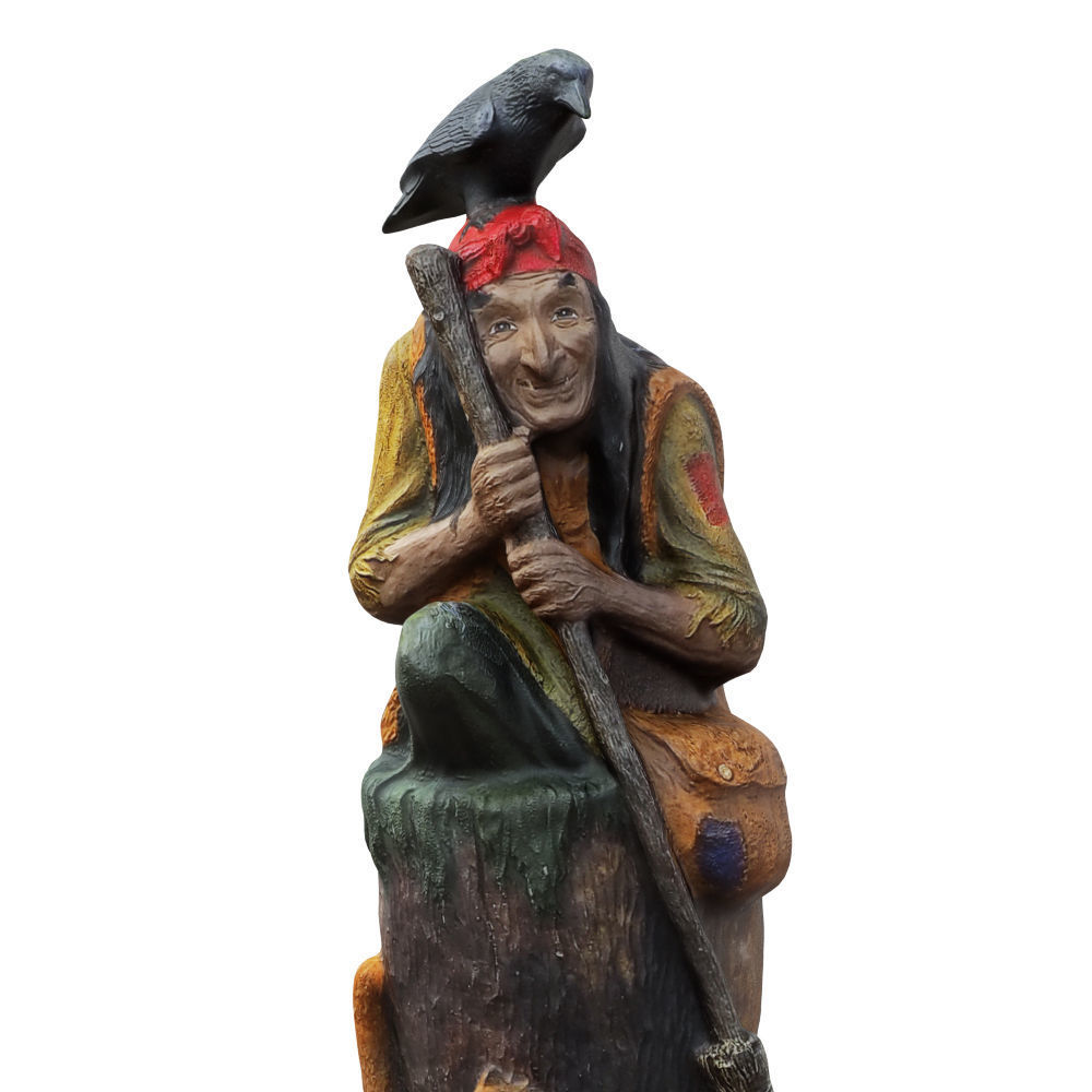 Sculpture fairy-tale character Baba Yaga 3D model_5
