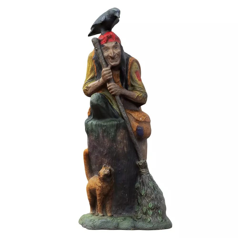 Sculpture fairy-tale character Baba Yaga 3D model_0
