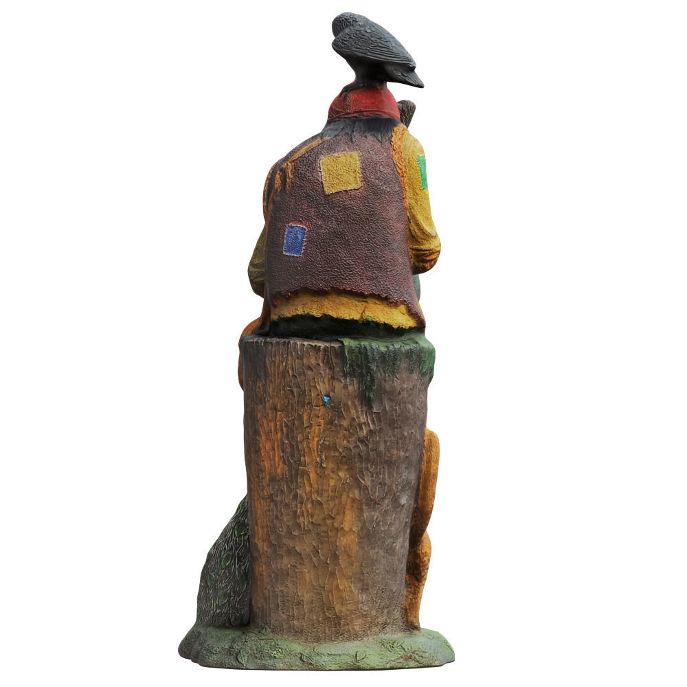 Sculpture fairy-tale character Baba Yaga 3D model_4