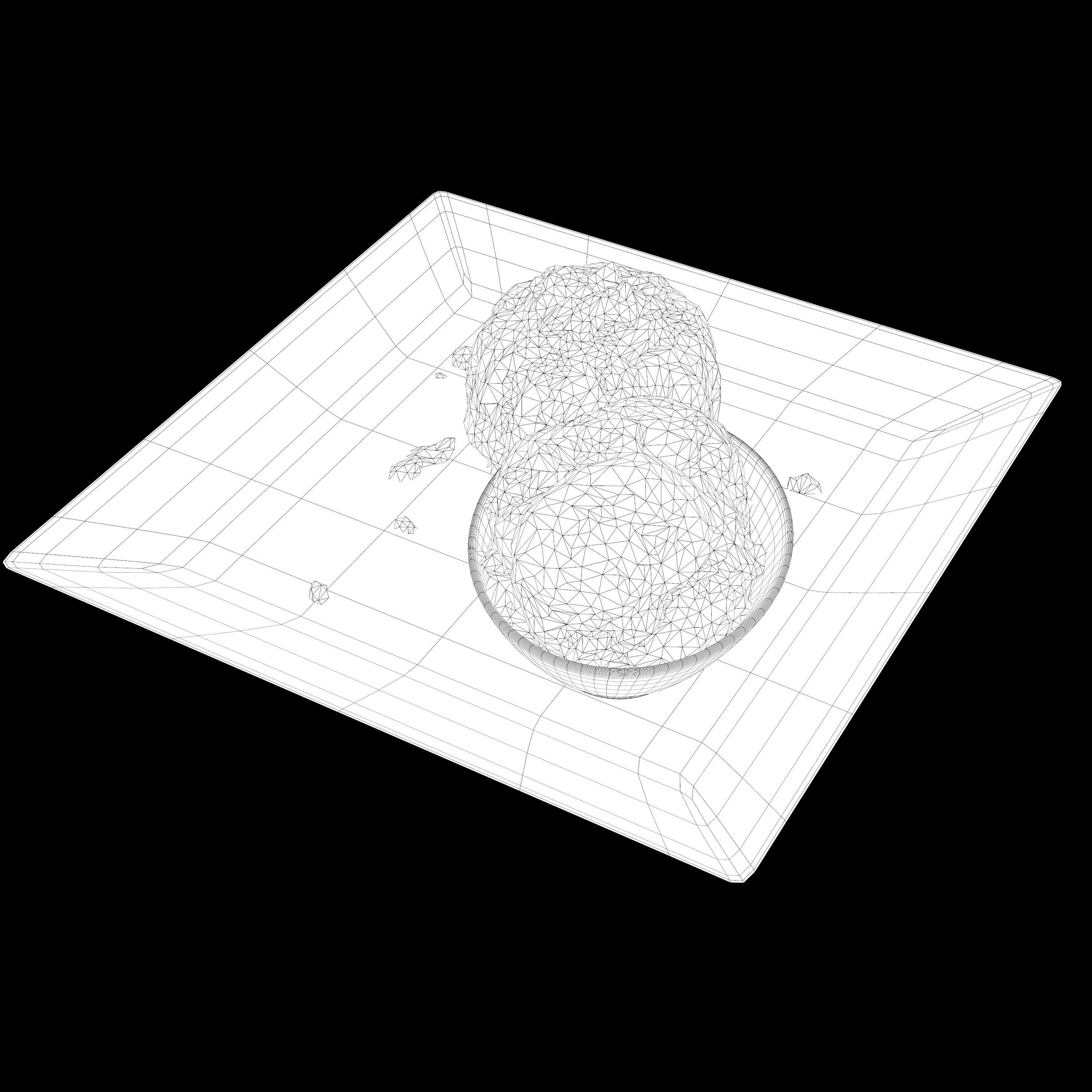Lava cake Low-poly 3D model_15
