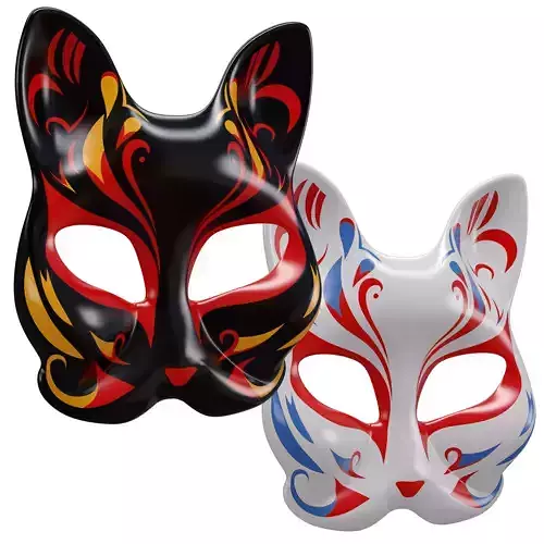 Mask 1 two cat masks