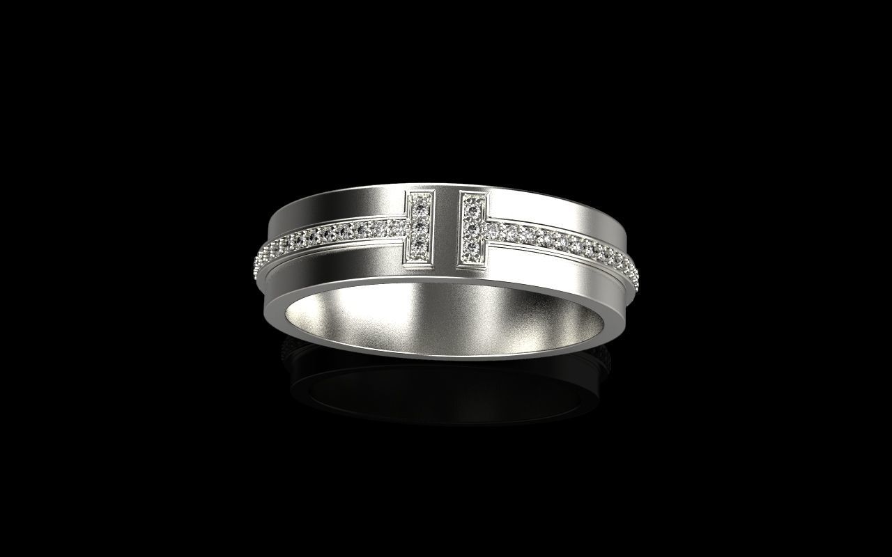 Tiffany ring size 19-4 3D print model_4