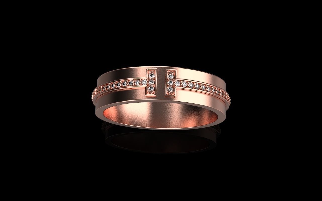 Tiffany ring size 19-4 3D print model_6