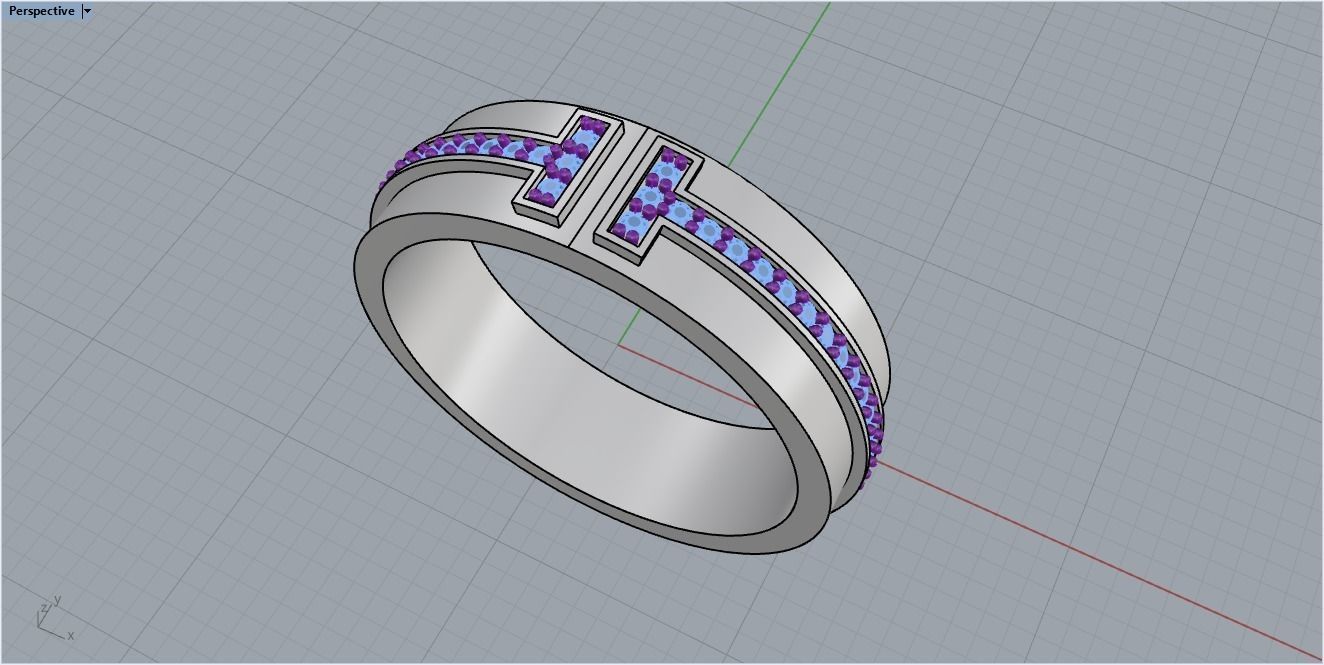 Tiffany ring size 19-4 3D print model_1