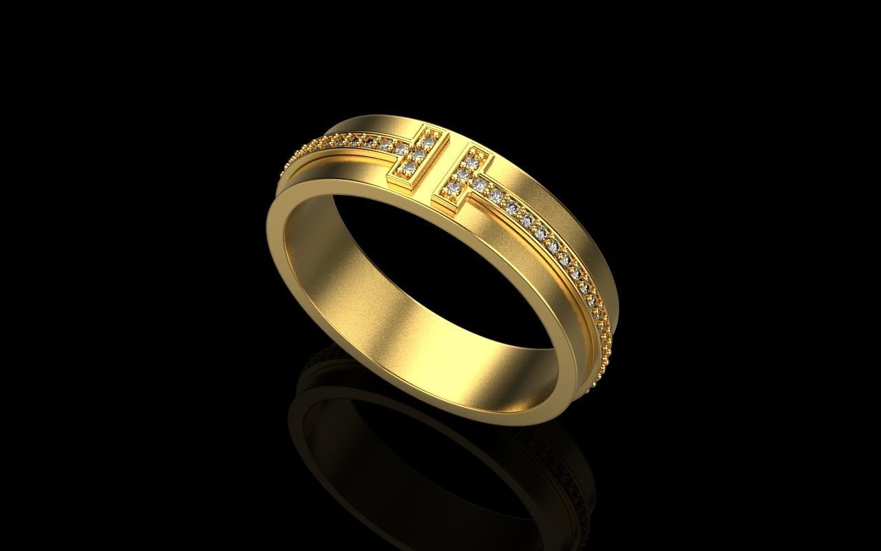 Tiffany ring size 19-4 3D print model_10