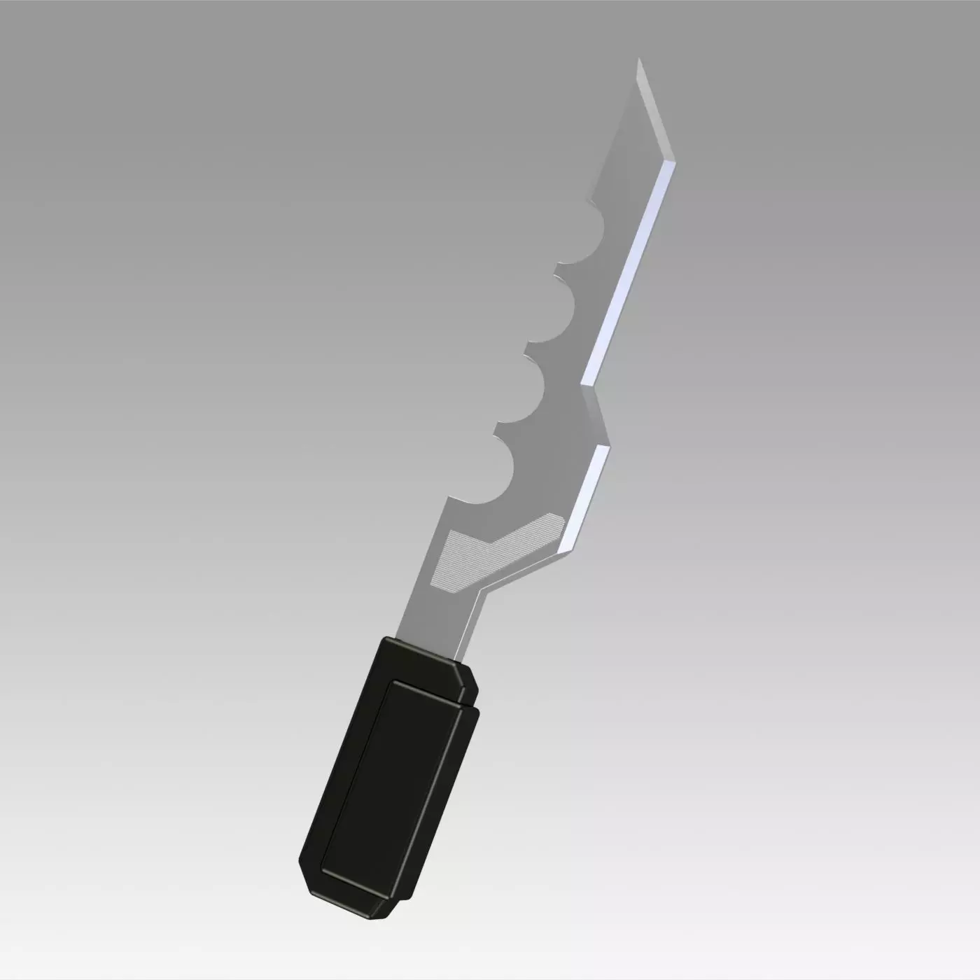 Star Trek The Next Generation Phantasms Brace Coil knife 3D print model_0