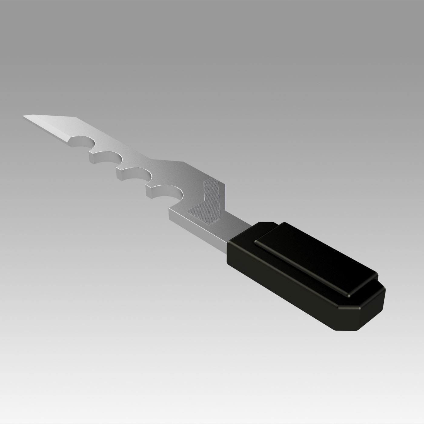 Star Trek The Next Generation Phantasms Brace Coil knife 3D print model_8