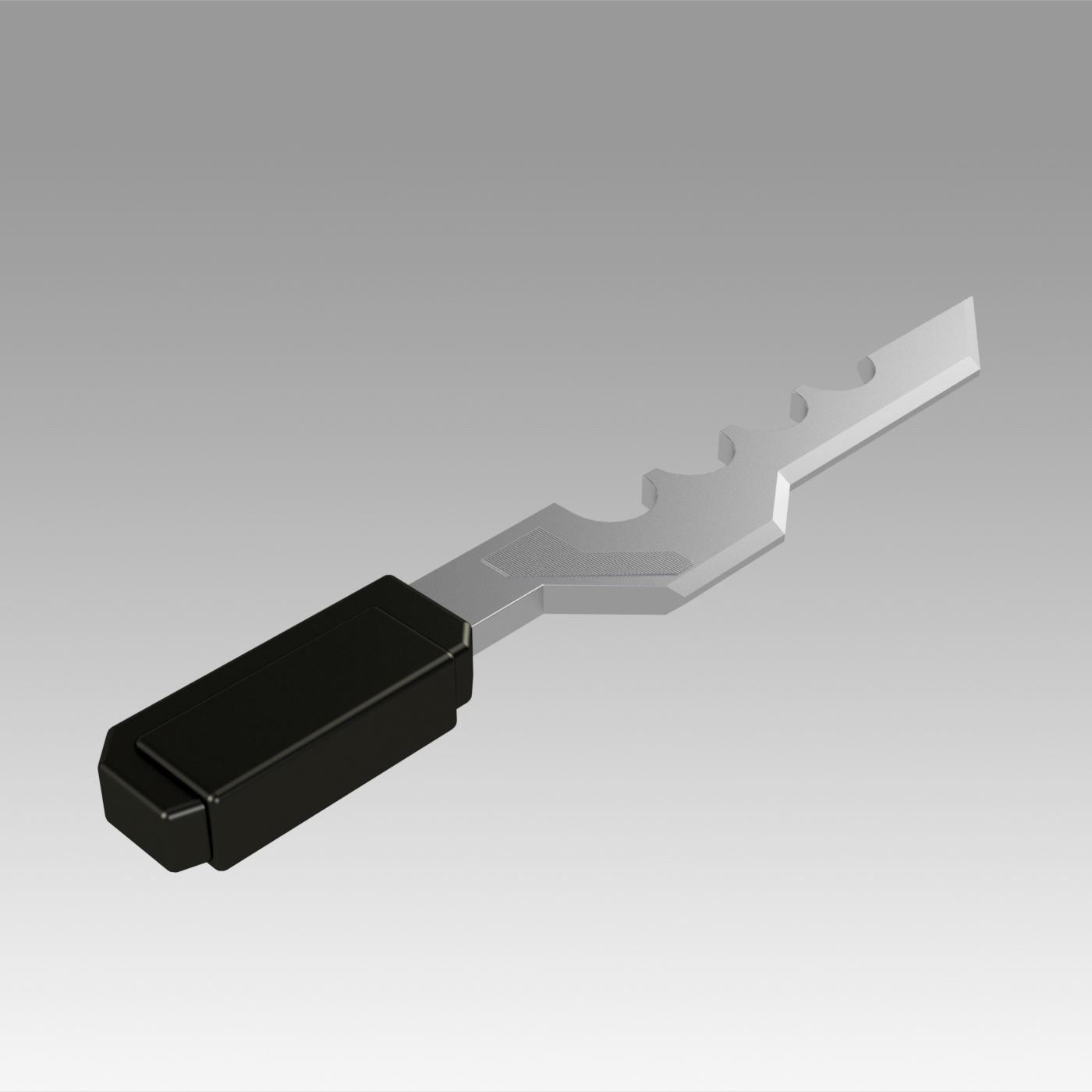 Star Trek The Next Generation Phantasms Brace Coil knife 3D print model_2