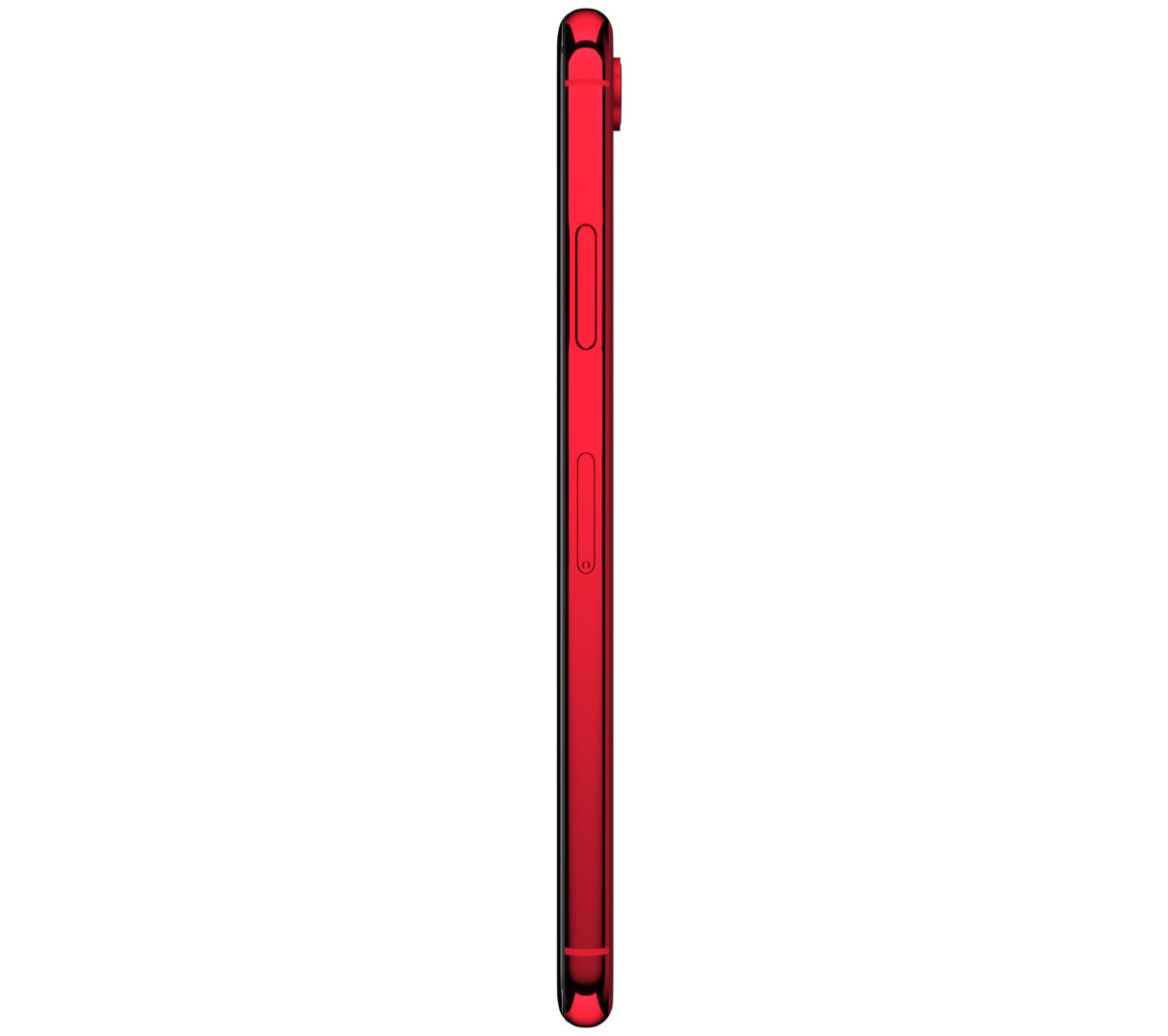 Apple iPhone XR Red Low-poly 3D model_5
