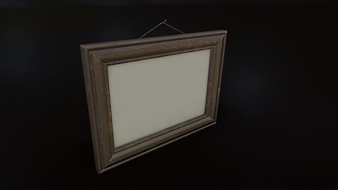 Vintage Picture Frame Low-poly 3D model