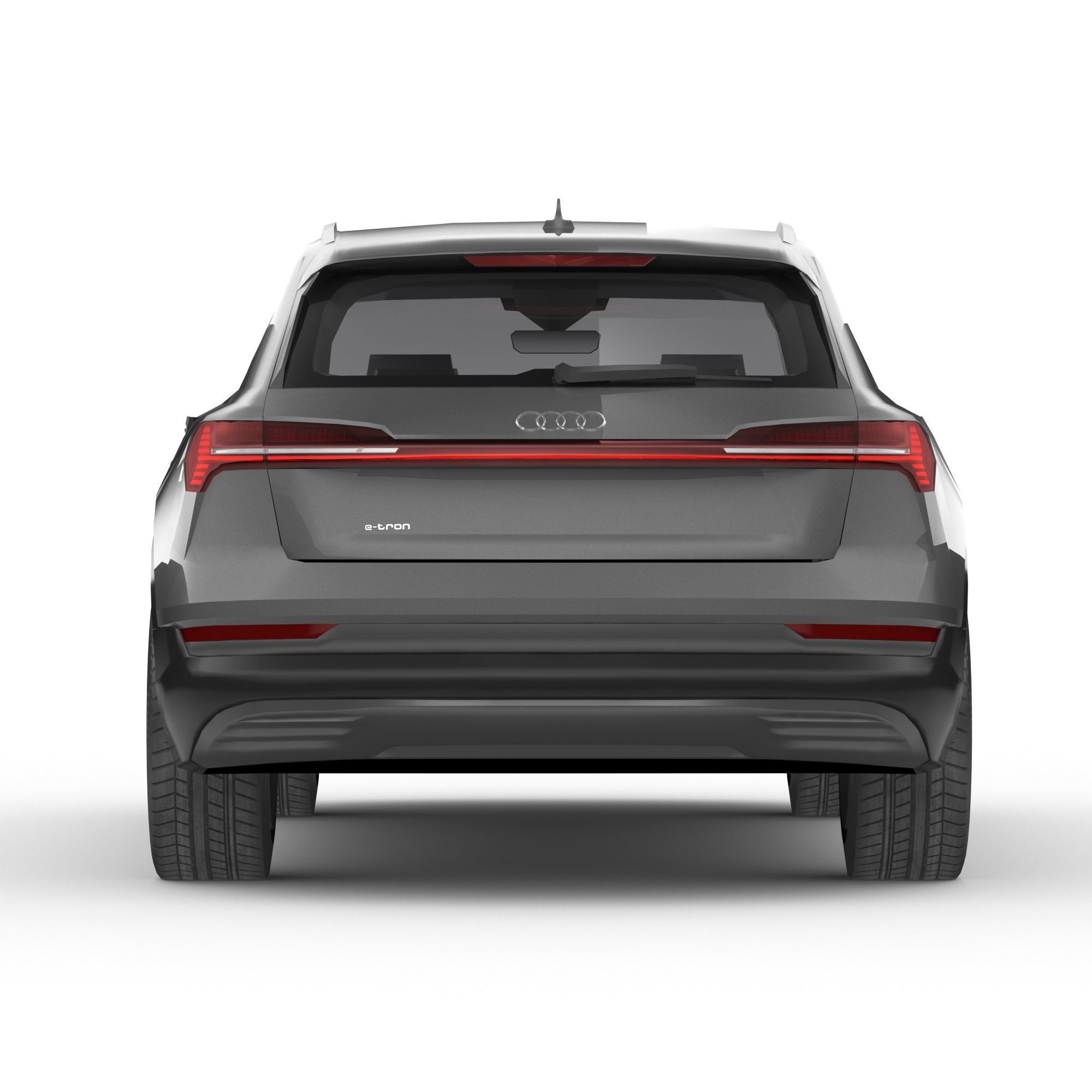 Audi E-Tron 2020 LOW POLY Low-poly 3D model_8