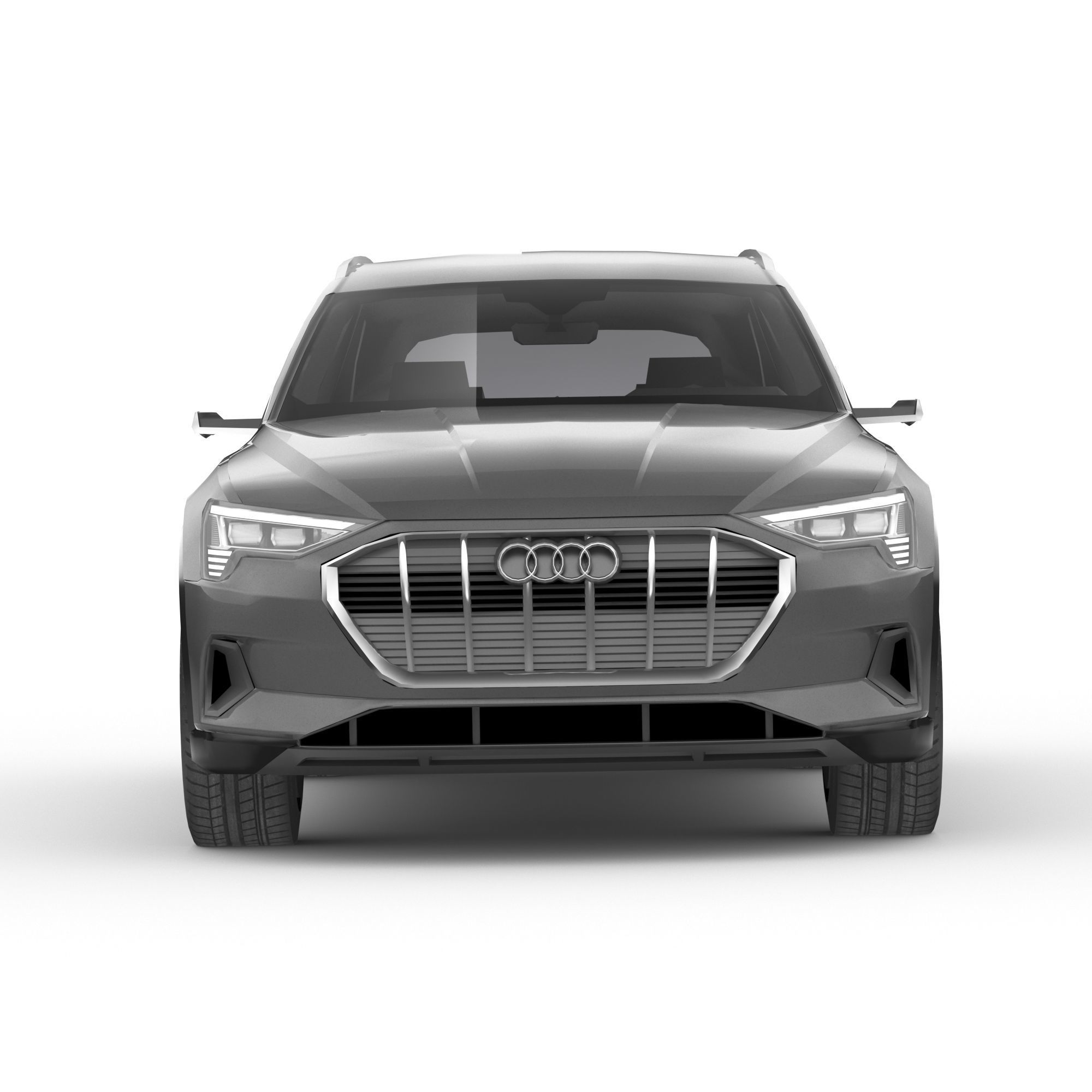 Audi E-Tron 2020 LOW POLY Low-poly 3D model_9