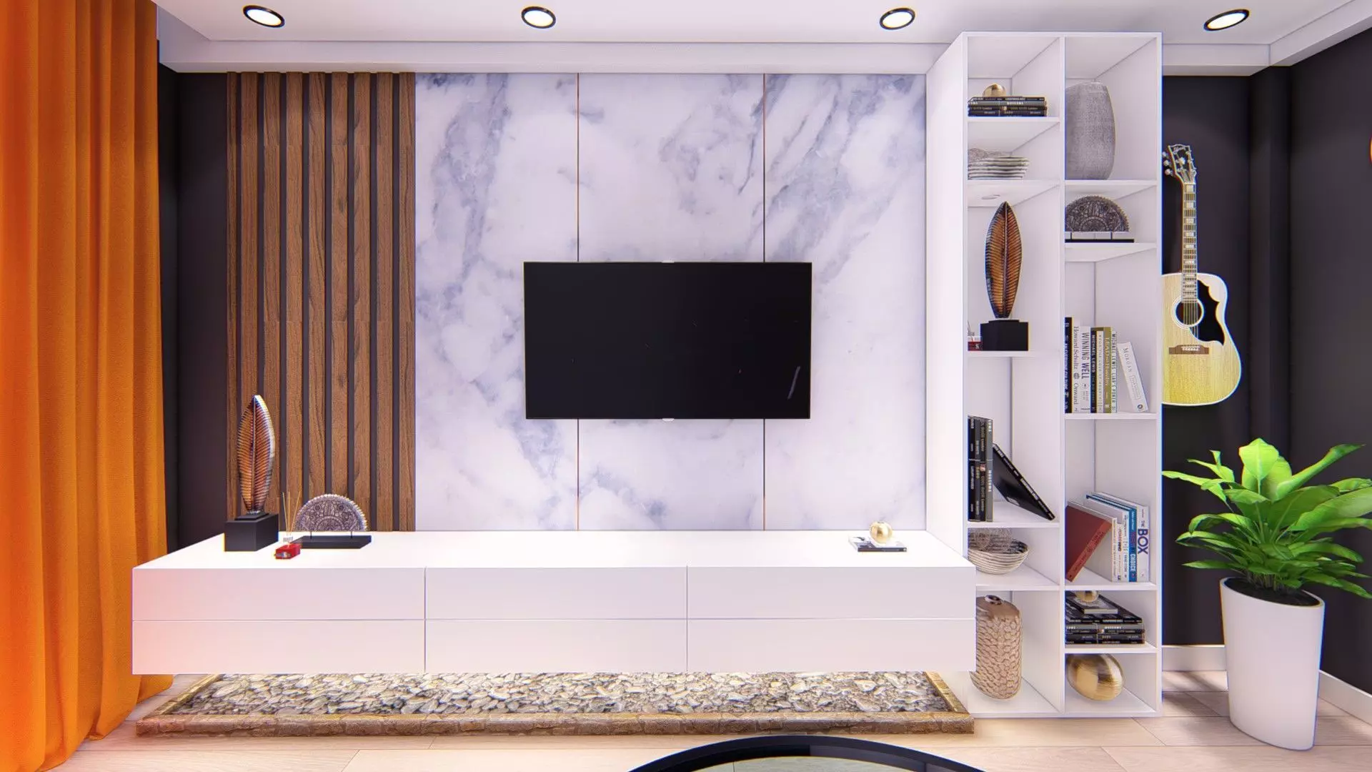 30m2 apartment room 3D model