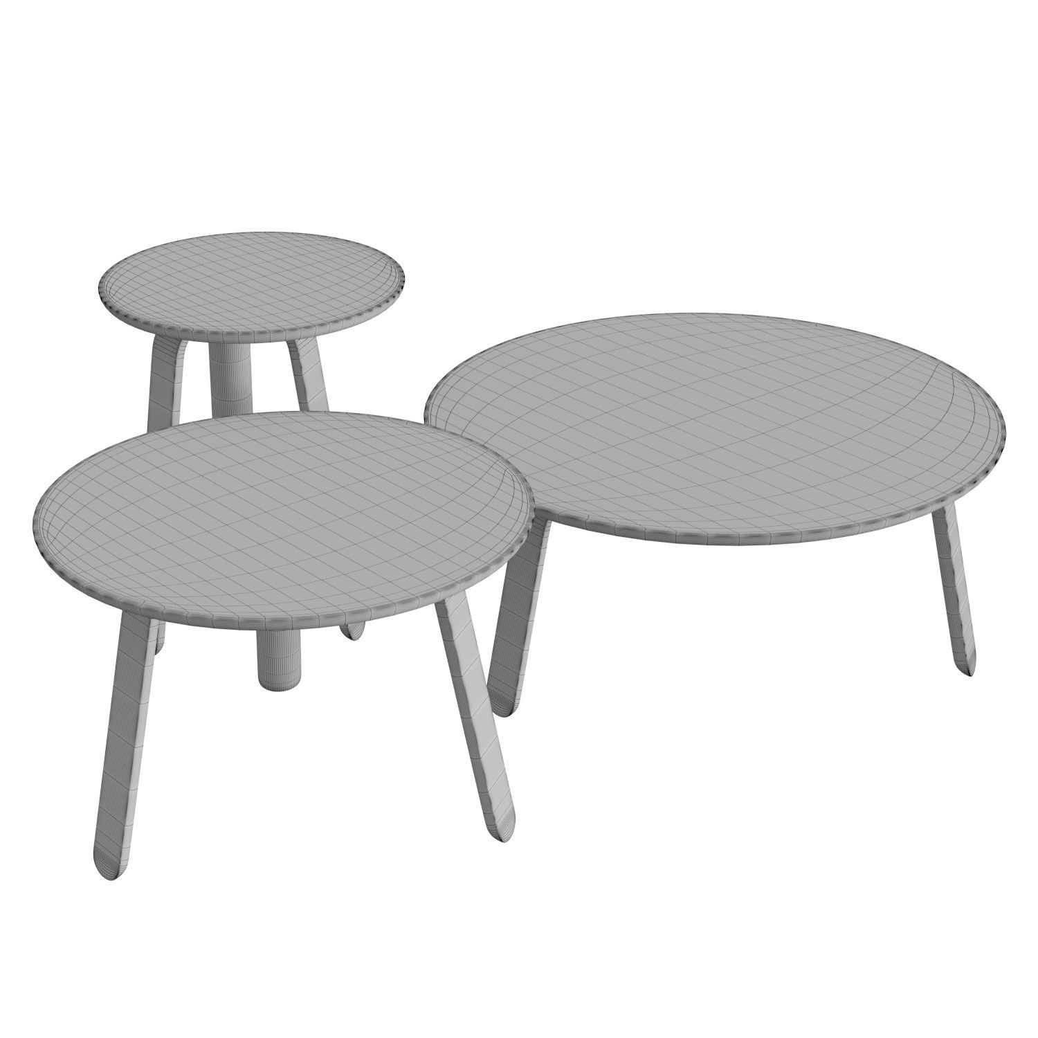Paper Coffee Table 3D model_4
