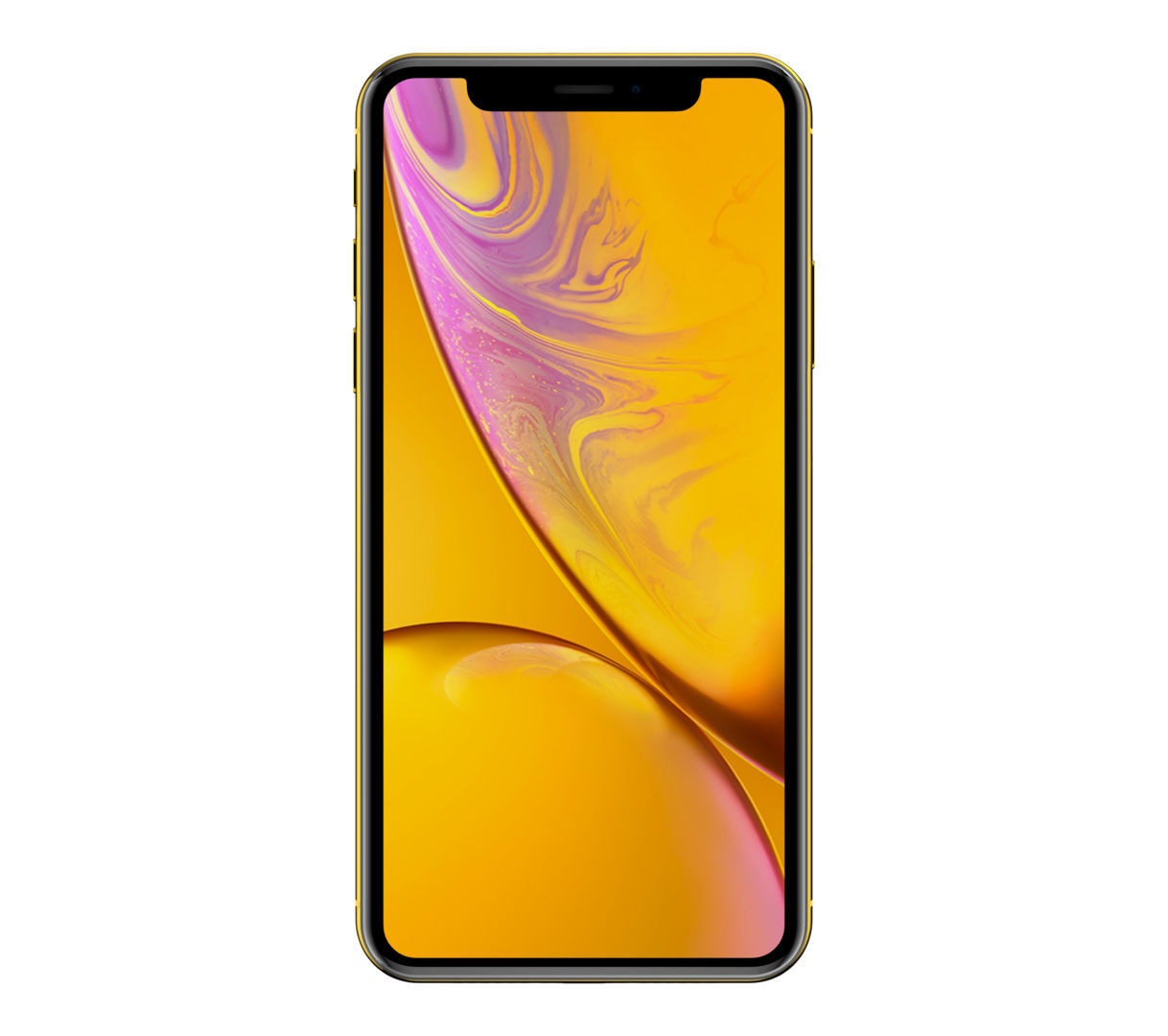 Apple iPhone XR Yellow Low-poly 3D model_3