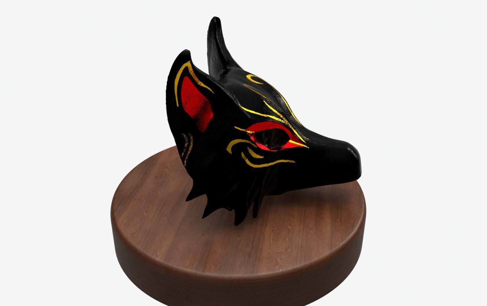 FOX MASK 3D print model_2