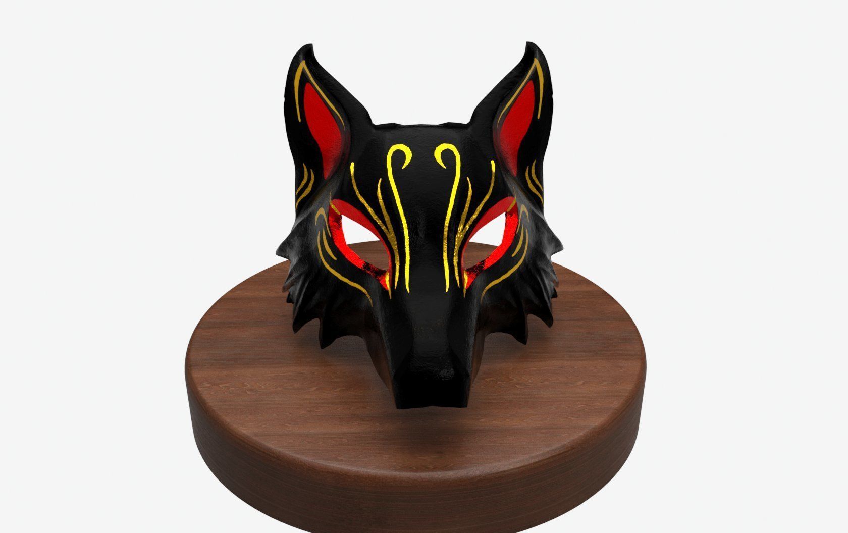 FOX MASK 3D print model_1