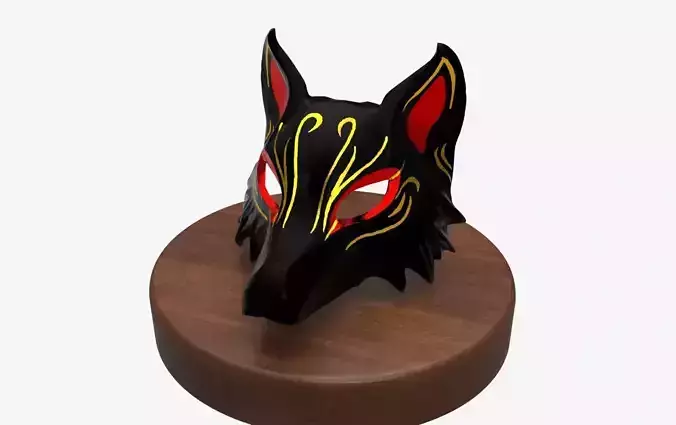 FOX MASK 3D print model FOX MASK 3D print model