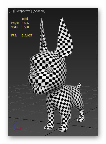 cartoon frenchie puppy Low-poly 3D model_12