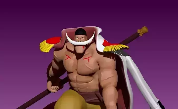 Edward Newgate - Whitebeard - One piece - 3D print 3D print model
