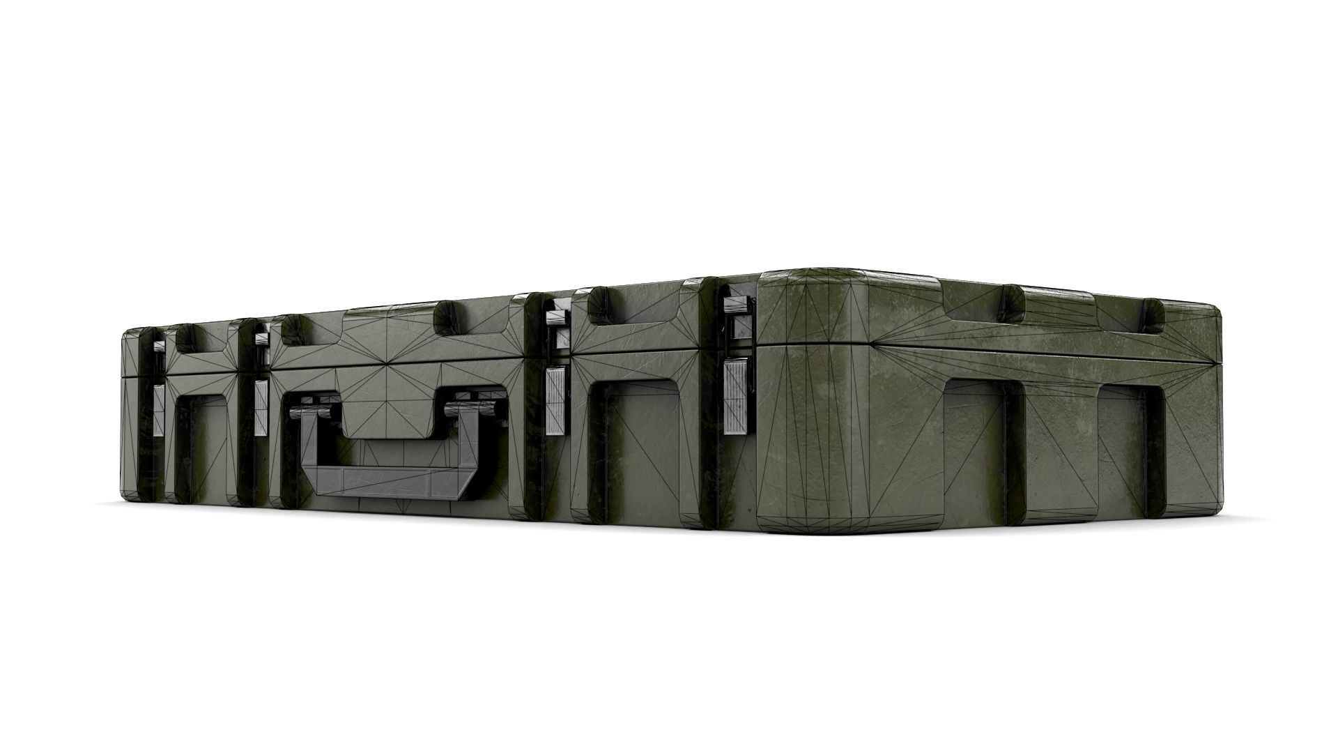 Military Weapon Case Low-poly 3D model_19
