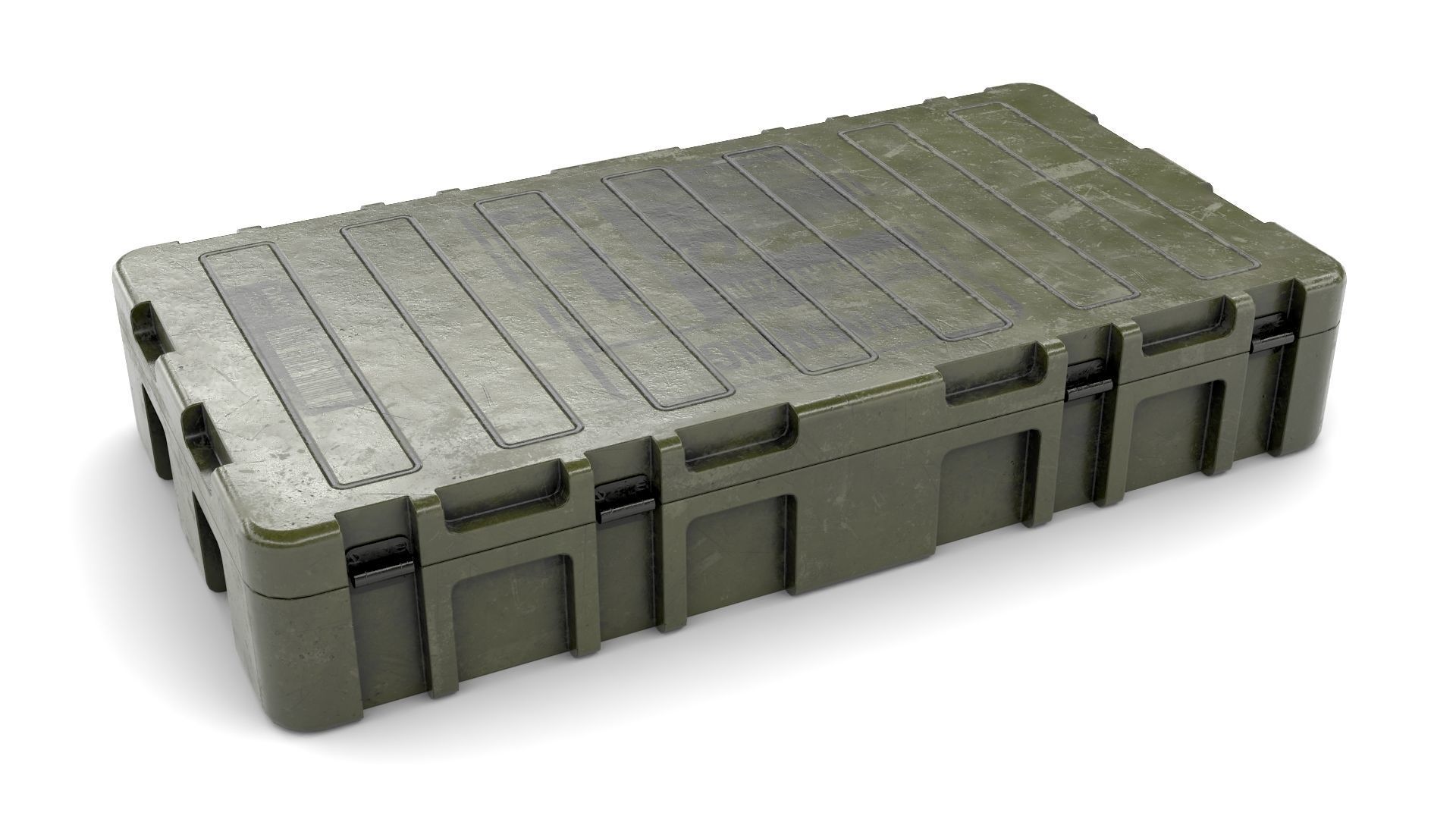 Military Weapon Case Low-poly 3D model_1