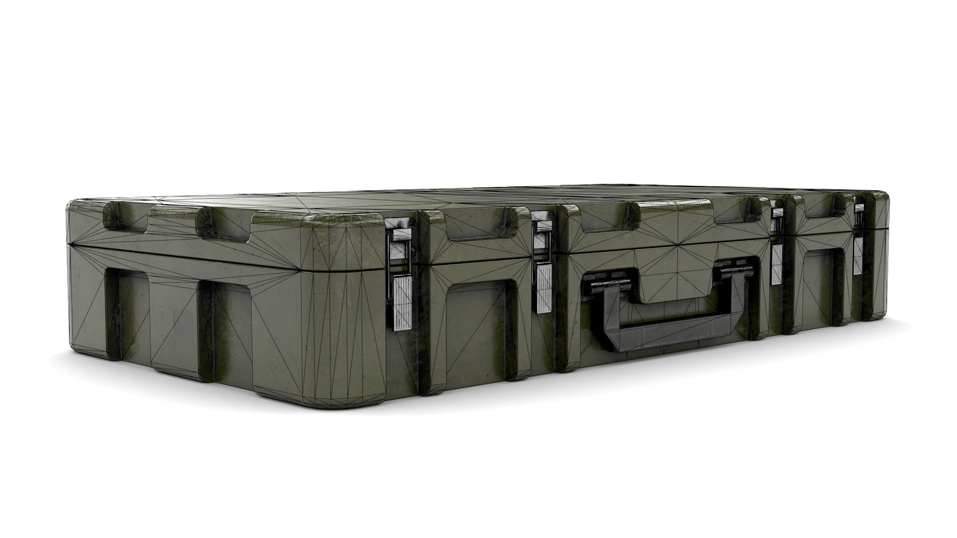 Military Weapon Case Low-poly 3D model_18