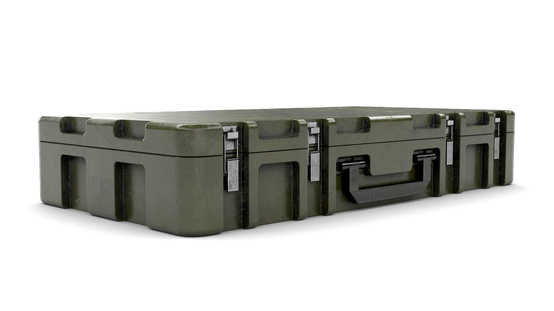 Military Weapon Case Low-poly 3D model_8