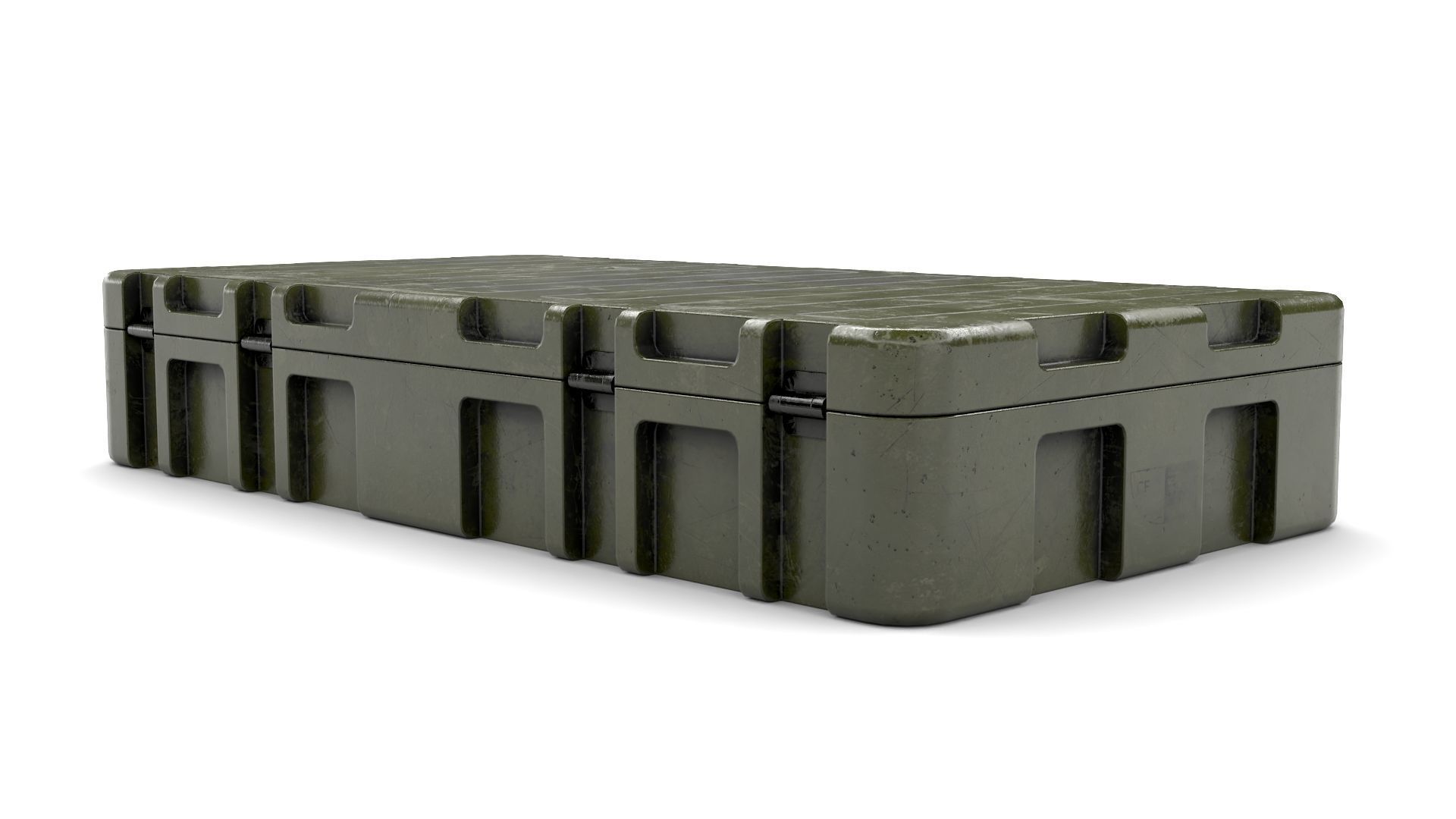 Military Weapon Case Low-poly 3D model_6