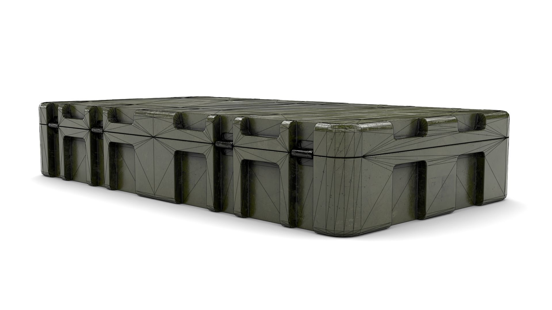 Military Weapon Case Low-poly 3D model_16