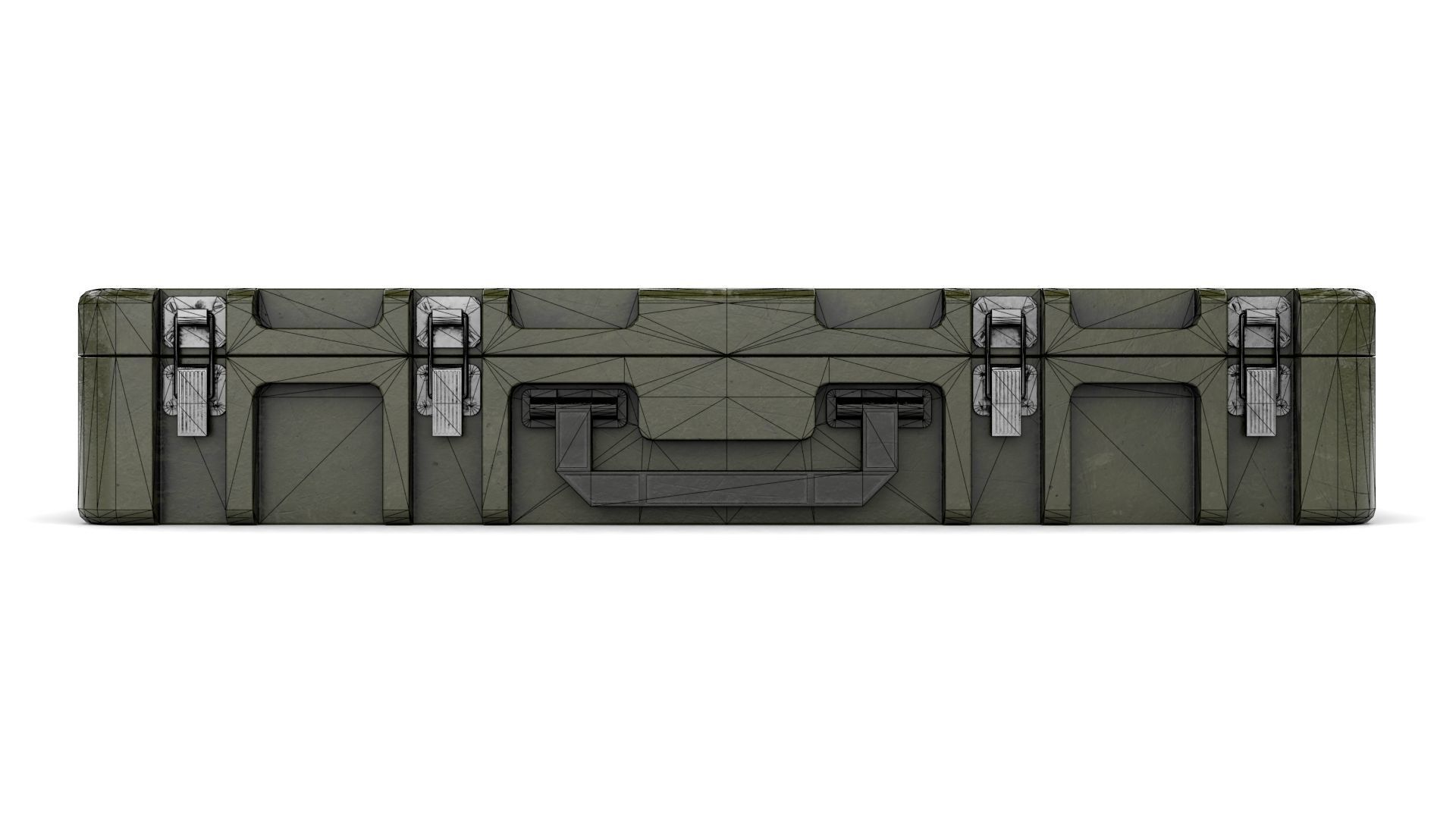 Military Weapon Case Low-poly 3D model_17