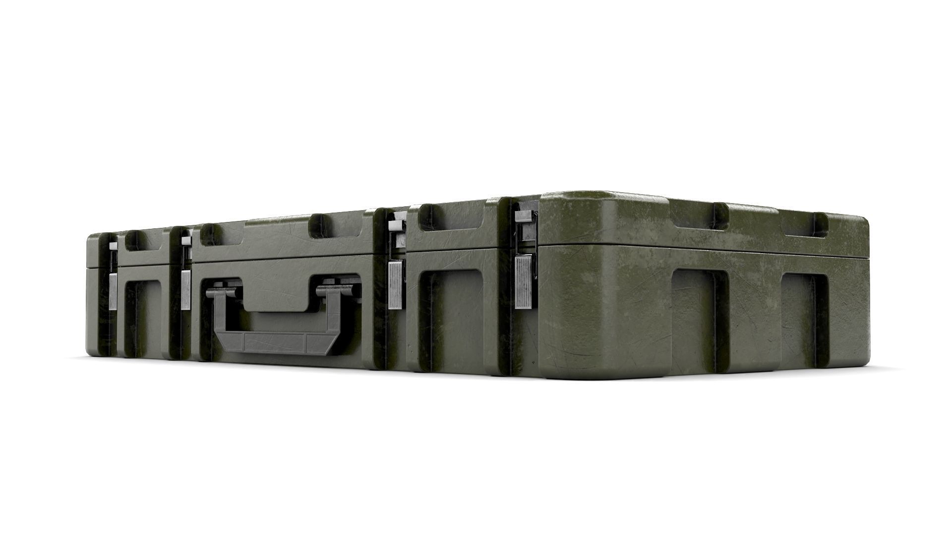 Military Weapon Case Low-poly 3D model_9