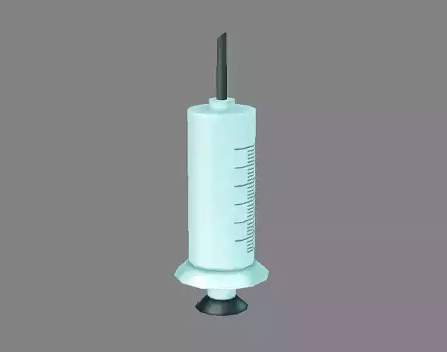 Cartoon syringe