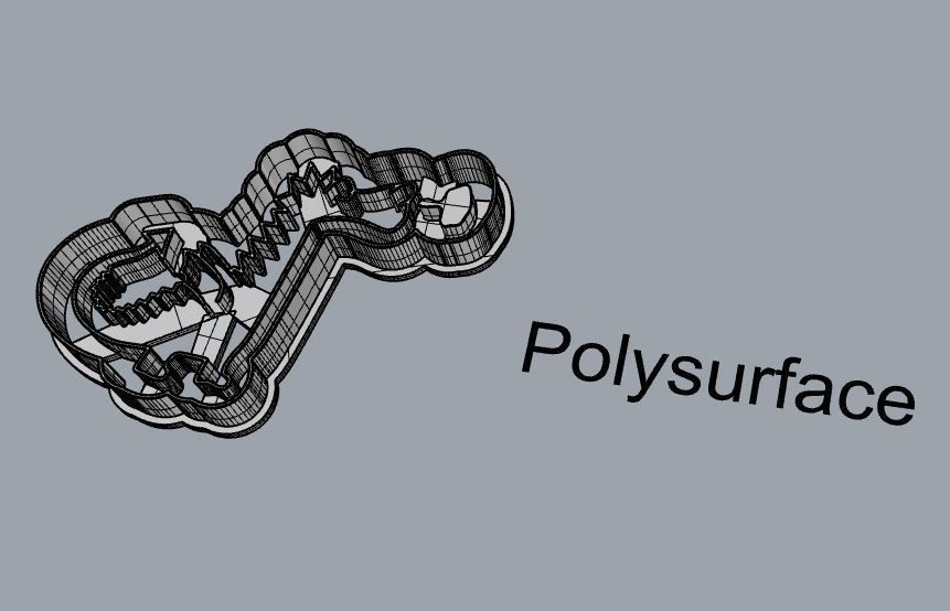 Dragon cookie cutter 3D print model_3