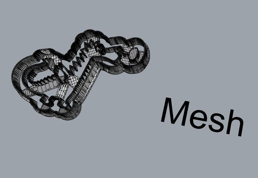 Dragon cookie cutter 3D print model_2