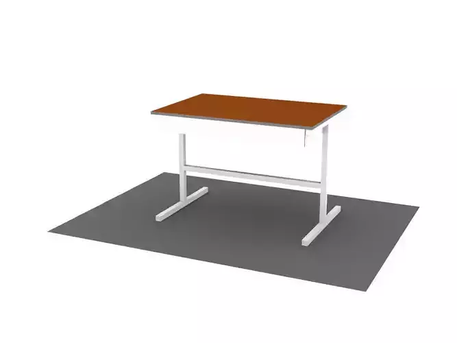 Table school desk with top and base