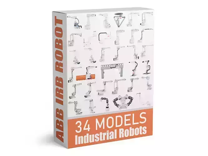 34 ABB Industrial Robots Collection 3D model