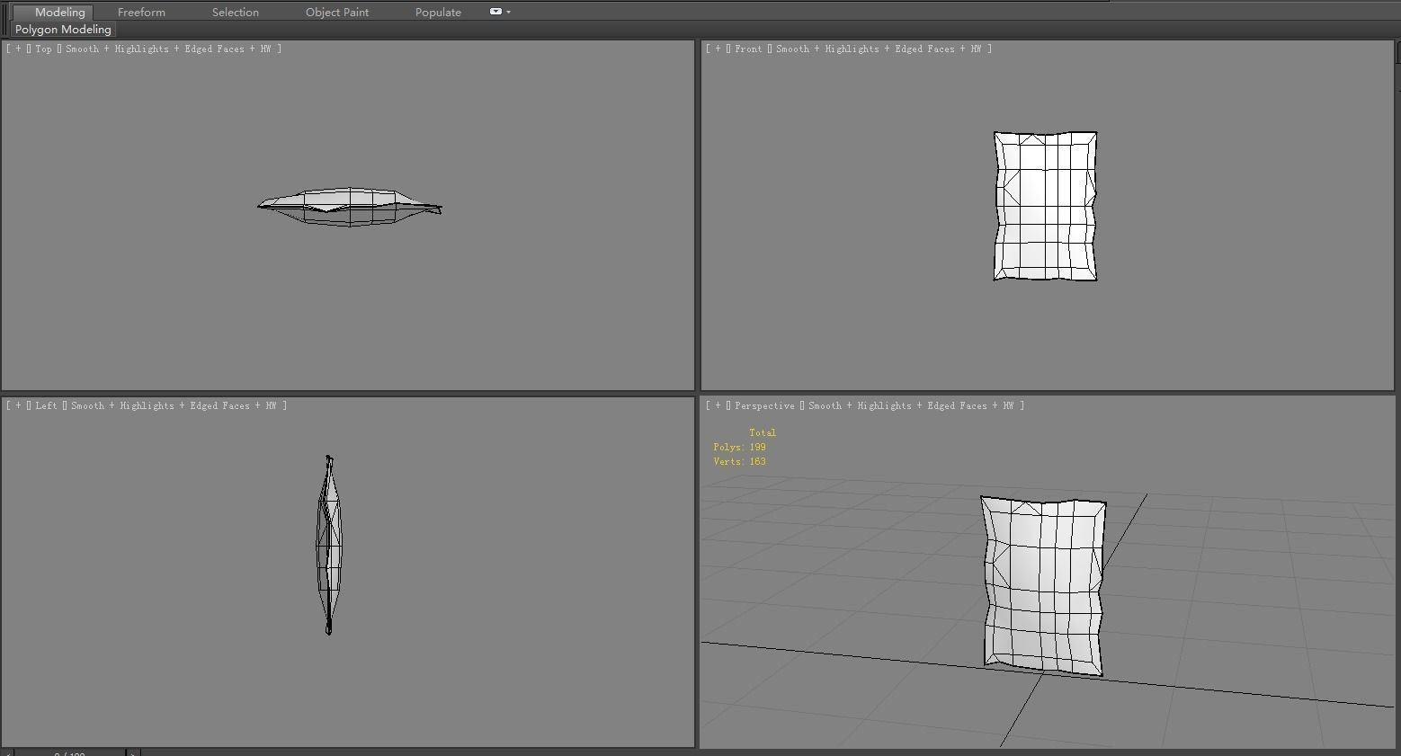 Cartoon cold pack Low-poly 3D model_4