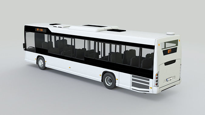 City Bus Low-poly 3D model 4