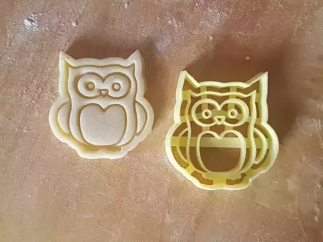 Owl cookie cutter 3D print model