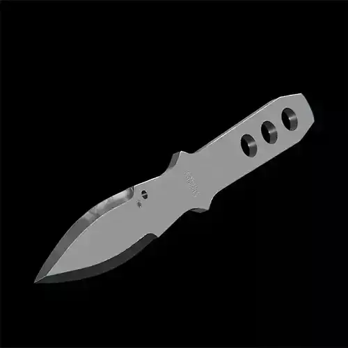 Throwing Knife Spyderco Spyder  black painted edge