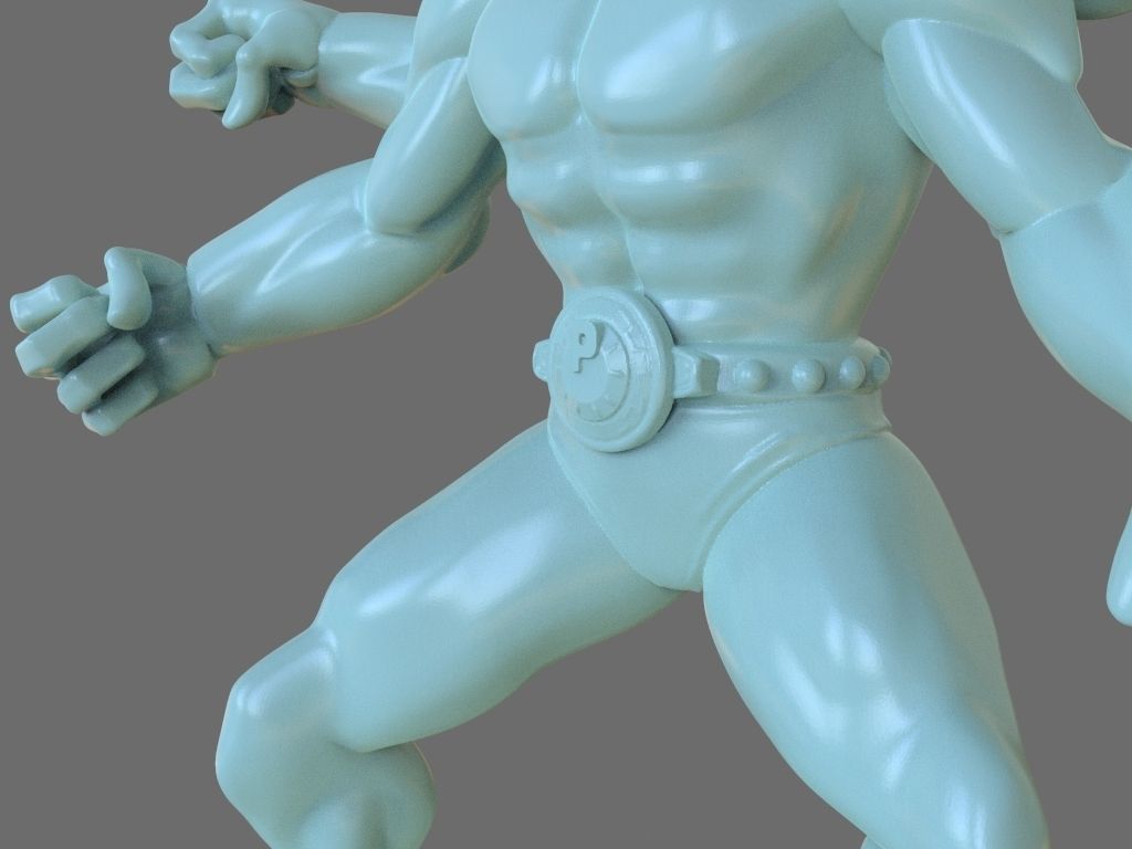 Pokemon Machamp Figurine and ZBrush Timelapse 3D print model_11