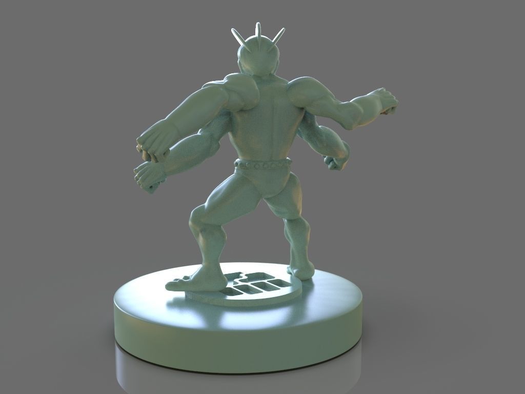 Pokemon Machamp Figurine and ZBrush Timelapse 3D print model_4